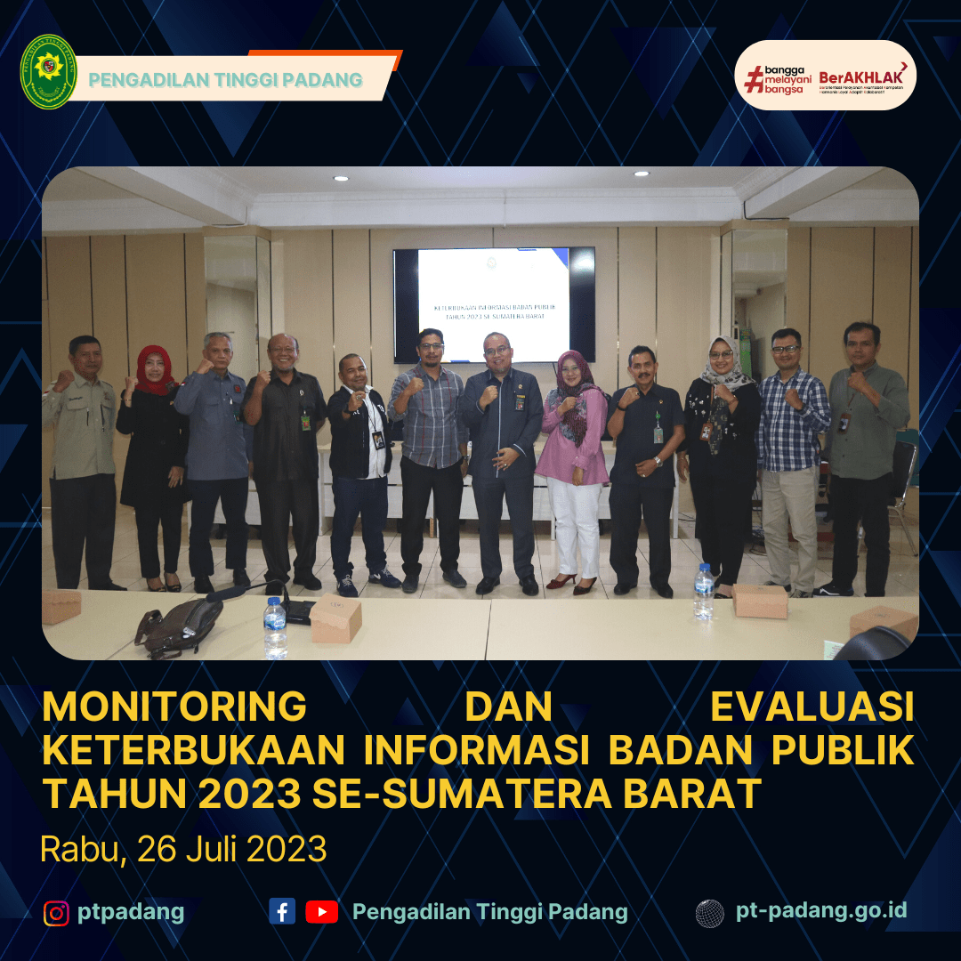 MONITORING DAN EVALUASI KETERBUKAAN INFORMASI BADAN PUBLIK TAHUN 2023 ...