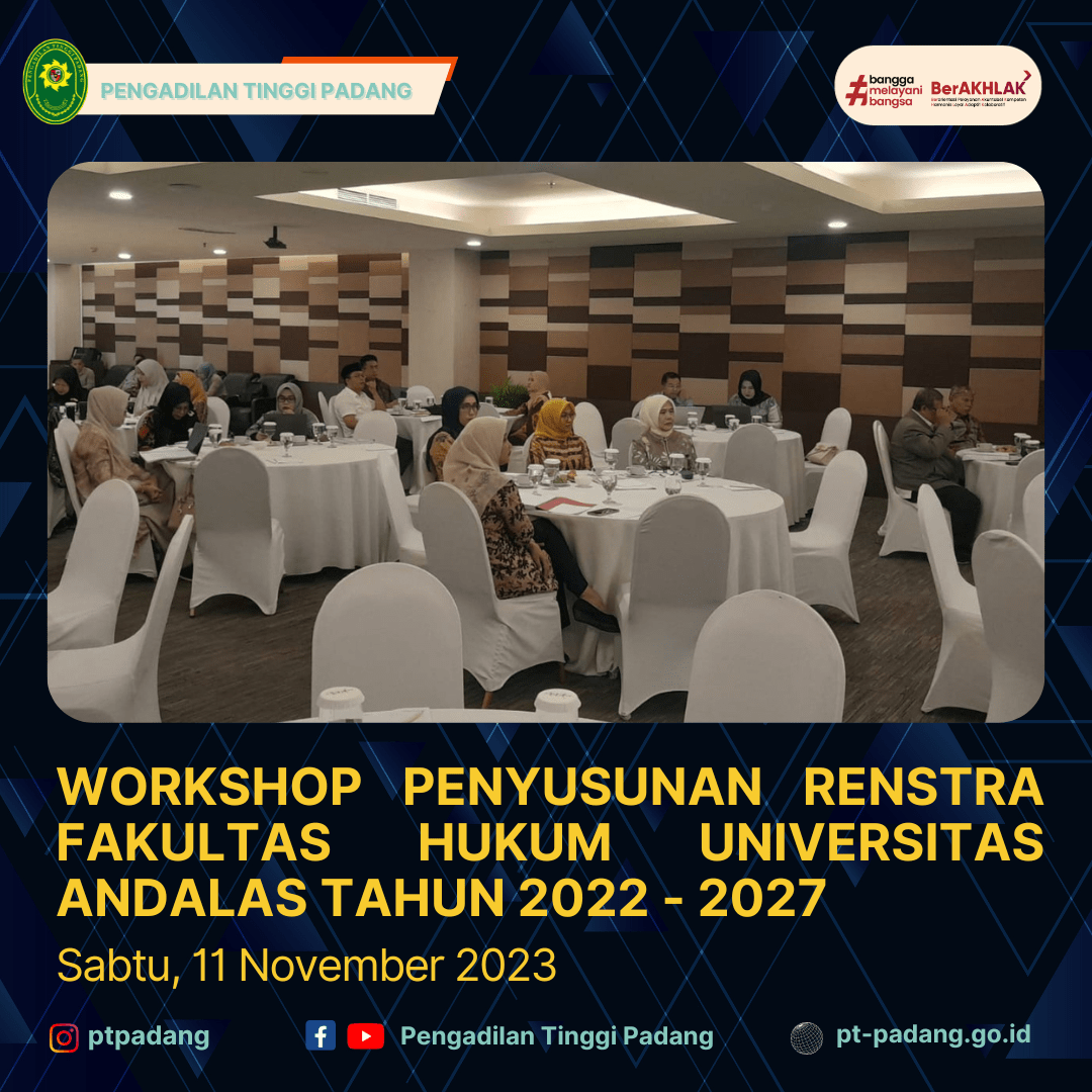 Workshop Penyusunan Renstra Fakultas Hukum Universitas Andalas Tahun 